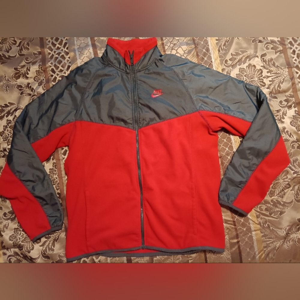 MEN'S LARGE NIKE ZIP UP FLEECE JACKET